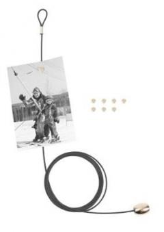 Cablu metalic pentru fotografii - Black