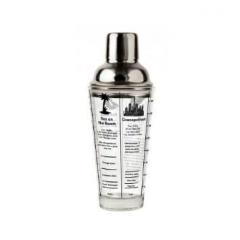 Cocktail shaker cu retete - 470 ml