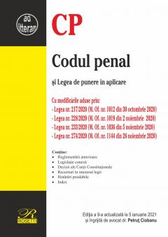 Codul penal si Legea de punere in aplicare - 5 ianuarie 2021