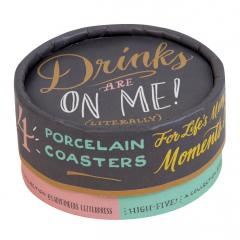 Suport din portelan pentru pahar - High five - mai multe modele