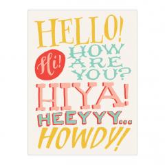 Felicitari - Ladyfingers Letterpress High Five Greeting Card - Mai multe modele