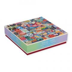 Puzzle 500 piese - Vintage Travel Luggage Labels