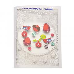 Felicitare - Merry Christmas Robins