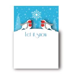 Felicitare - Let it Snow Birds