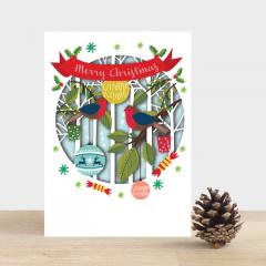 Felicitare - Birds in forest