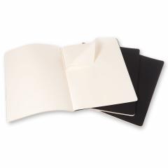Set 3 caiete - Moleskine Cahier - XXL, Plain - Black