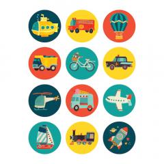 Mini Memory Match Game - Transportation