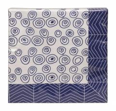 Set 20 de servetele - Bleu De'Nimes Bubble