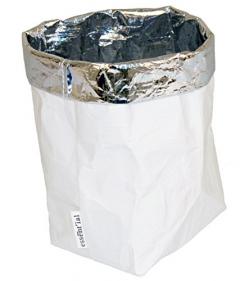 Saculet alb din hartie