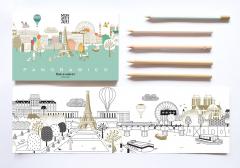 Set Carti postale - Panoramico Paris