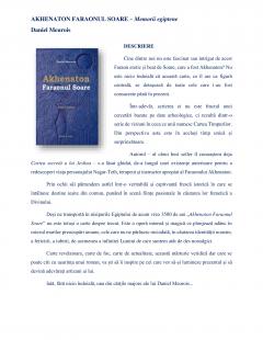 Akhenaton Faraonul Soare