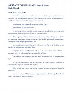 Akhenaton Faraonul Soare