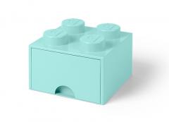 Cutie depozitare - LEGO Brick Drawer 2x2, Aqua