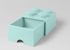 Cutie depozitare - LEGO Brick Drawer 2x2, Aqua