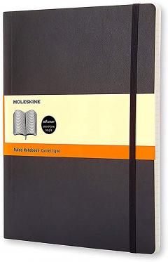 Carnet - Moleskine - X-Large, Soft Cover, Ruled - Black