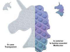 Jucarie antistres din silicon - Pop It Now and Flip It! - Unicorn
