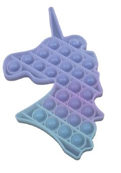 Jucarie antistres din silicon - Pop It Now and Flip It! - Unicorn