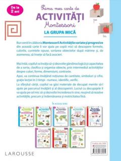 Prima mea carte de activitati Montessori. La grupa mica