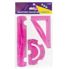 Trusa geometrie - Strigo flexibila - Roz