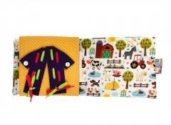 Jucarie educativa - Carte senzoriala: Viata practica