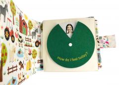 Jucarie educativa - Carte senzoriala: Viata practica