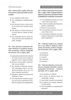 Teste-grila de tehnologie farmaceutica pentru admitere la rezidentiat