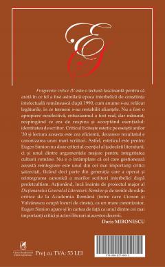 Fragmente critice. Volumul IV