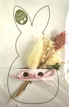 Felicitare cu flori prezervate