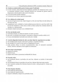 Teste-grila pentru admiterea la INM, avocatura si notariat 2021