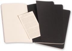 Set 3 caiete - Moleskine Cahier - Large, Squared - Black