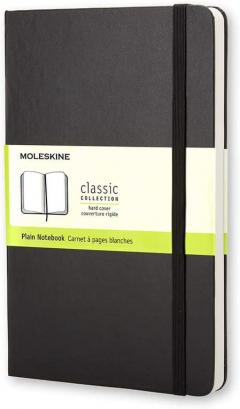Carnet - Moleskine Classic - Pocket, Hard Cover, Plain - Black