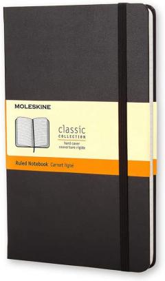 Carnet - Moleskine Classic - Pocket, Hard Cover, Ruled - Black