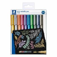 Set 10 markere culori metalizate - Staedtler