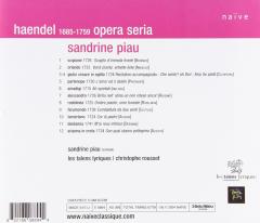 Handel - Opera Arias / Piau · Les Talens Lyriques · Rousset
