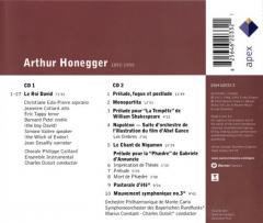 Honegger: Le Roi David / Prelude, Fugue Et Postlude / Monopartita - Napoleon / Le Chant De Nigamon / Prelude Pour La "Paedre" De Gabriele D'Annunzi