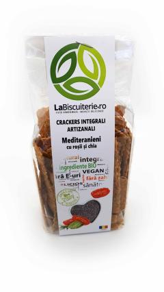 Crackers - Mediteranieni cu rosii si chia