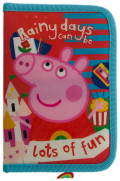 Penar - Peppa Pig, 1 fermoar, 2 flapsuri