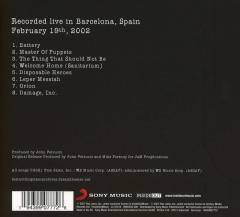 Lost Not Forgotten Archives: Master of Puppets - Live in Barcelona, 2002
