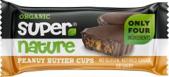Cupe de ciocolata cu unt de arahide bio - Super Nature 40 g