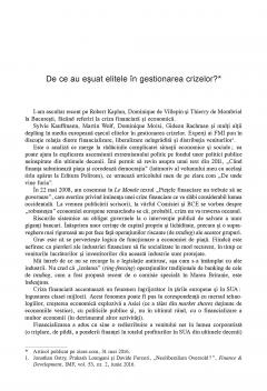 Bancile centrale, criza si postcriza