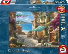 Puzzle 1000 de piese - Thomas Kinkade - Cafe on The Italien Riviera