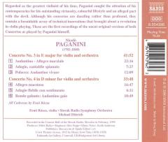Paganini: Violin Concertos Nos. 3 & 4