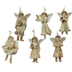 Ornament brad - Angel Gold Glitter - mai multe modele