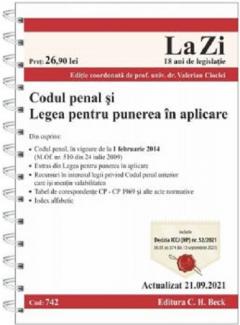 Codul penal si Legea pentru punerea in aplicare