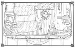 Carte postala de colorat - Fantastic Beasts and Where to Find Them - mai multe modele