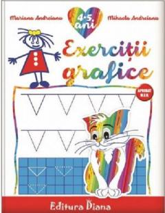Exercitii grafice 4-5 ani. Caiet de lucru