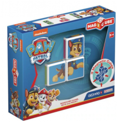 Set de constructie magnetic - Magicube - Paw Patrol - Chase, Skye si Rocky