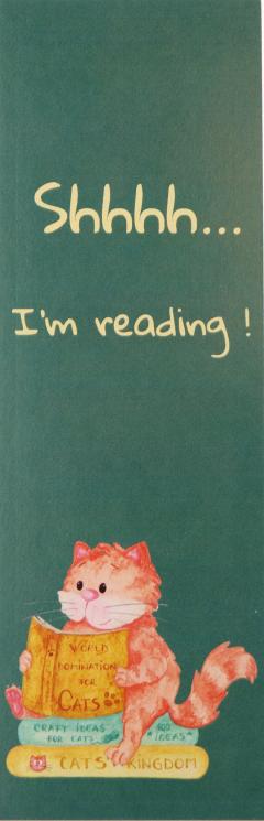 Semn de carte - Cat Reading Books