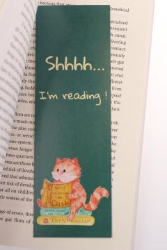 Semn de carte - Cat Reading Books