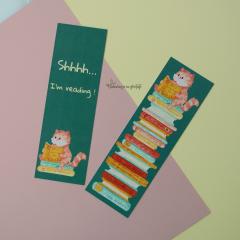 Semn de carte - Cat Reading Books